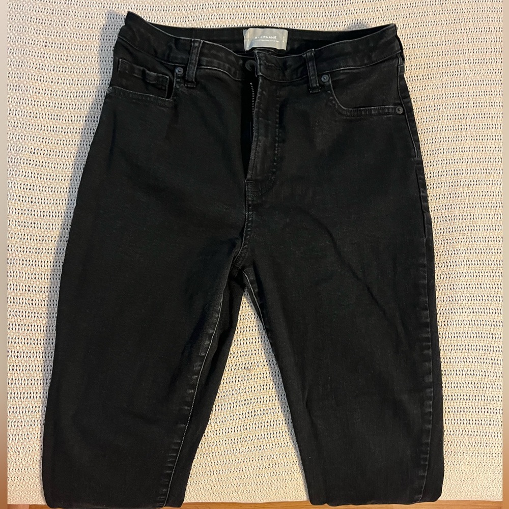 Everlane Black Curvy High Rise Skinny Jean